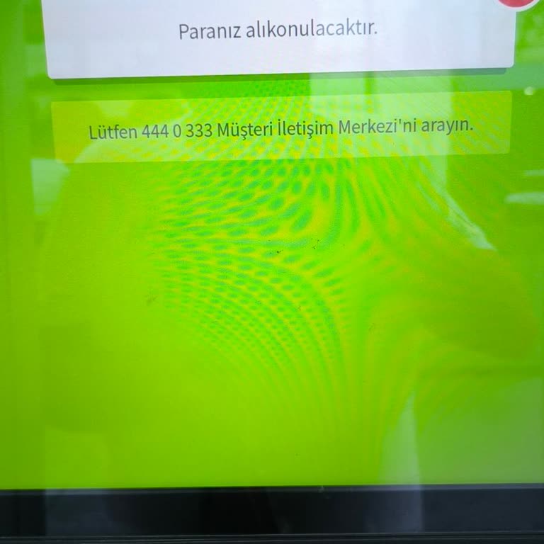 ATM 50000 TL Yuttuğu İçin Ödeme Yapamıyorum