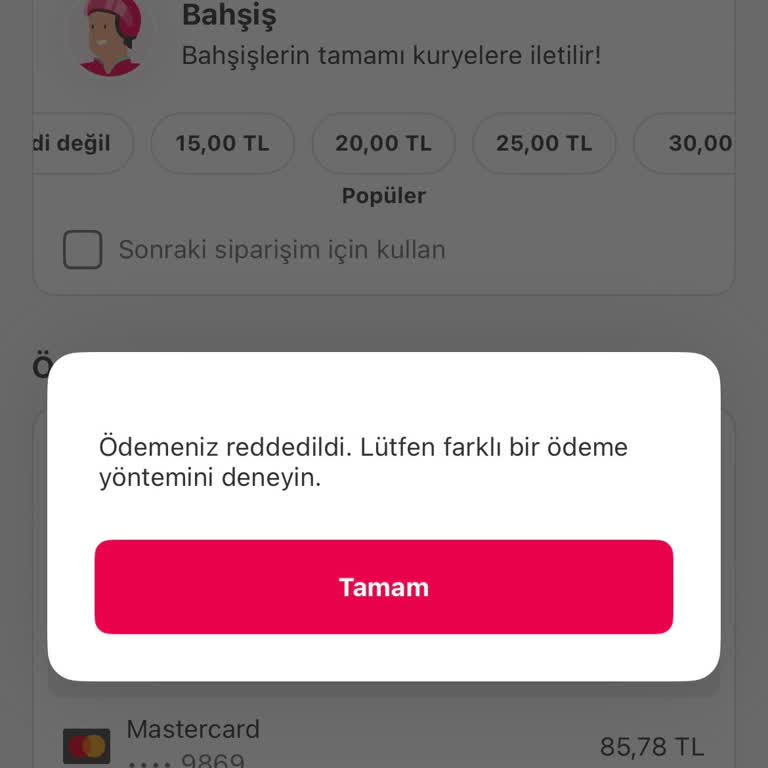 Yemeksepeti Cüzdan Bakiyesi 364 TL Kullanılamıyor Ve İade Bekleniyor