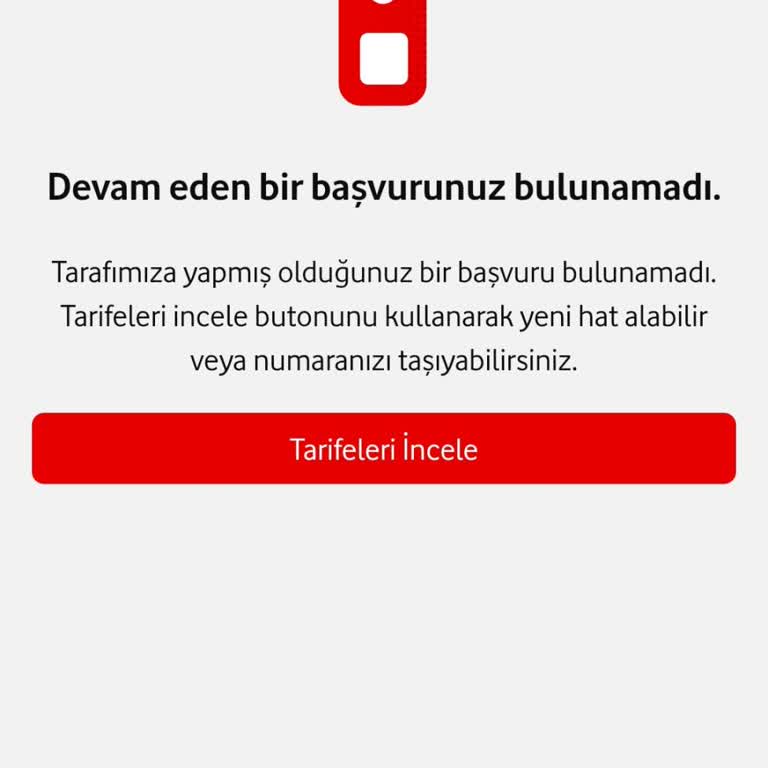 Vodafone Rezerve Numarayı Alamama Ve Çelişkili Başvuru Durumu