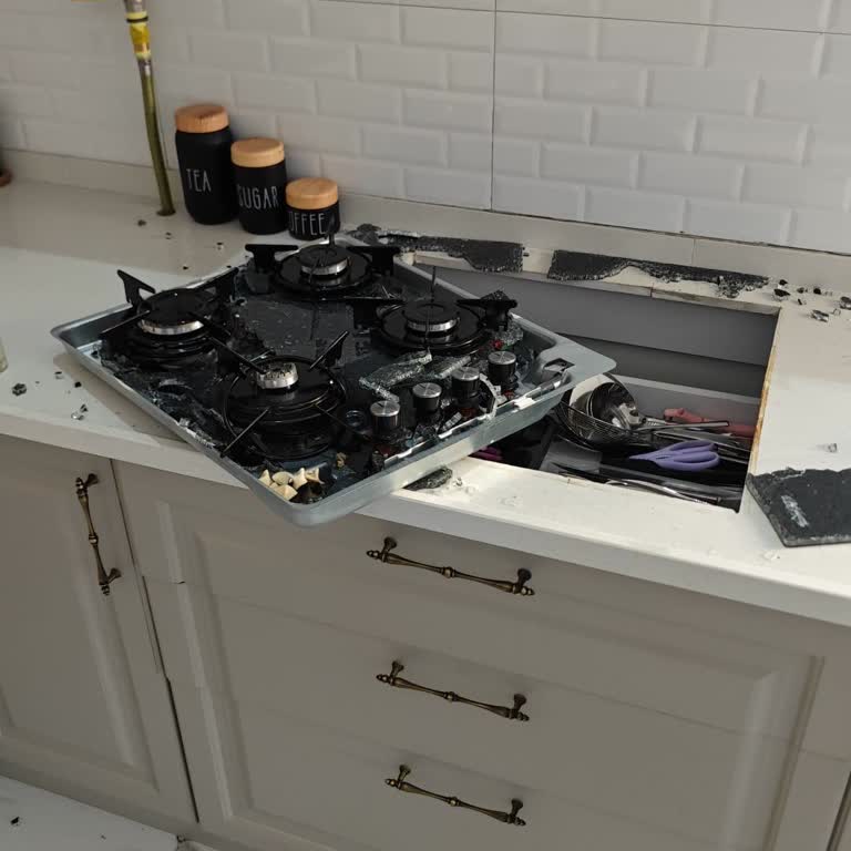 Kumtel Set Üstü Ocağının Camı Patladı, Yetkili Servis Cevap Vermedi