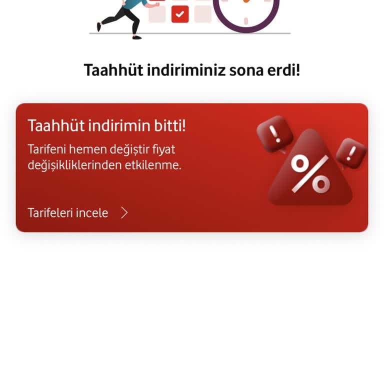 Vodafone Taahhüt Süresi Öncesi Faturasız Hat Talebimi İşlem Yapmadı