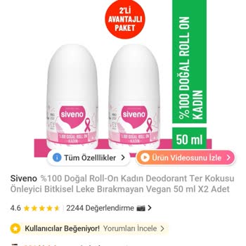 Trendyol’da Siveno Deodorant Avantaj Paketi Yanıltıcı Fiyatlandırması