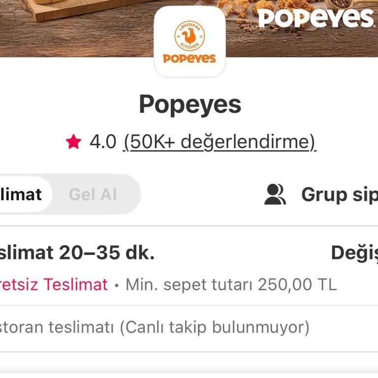 Popeyes Siparişimin Gecikmesi Ve Bilgi Eksikliği