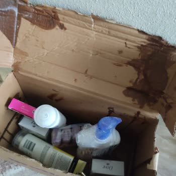 Kırık Ve Kirli Kargo Paketi Nedeniyle Şampuan Patlaması Ve Hijyen Sorunu