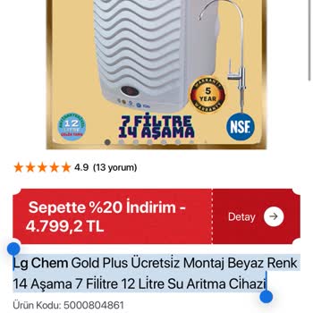 Arızalı LG Chem Gold Plus Cihazı İadesi İçin Gecikme Ve İletişimsizlik