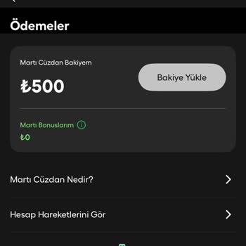 Martı Cüzdan Bakiyem Yolculuklarda Kullanılamıyor Ve Müşteri Hizmetine Ulaşılamıyor