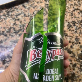 Beypazarı Maden Suyu Hiçbir Darbe Almamış Bir Cam Şişenin Patlaması