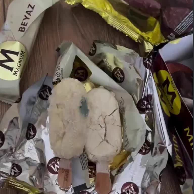 Mersin BİM Şubesinde Küflü Magnum Dondurma Ve Hijyen İhlali