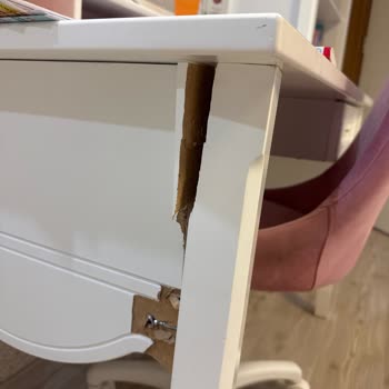Çocuk Odası Mobilyasında Güvenlik Açığı Kırılan Masa Ve Dökülen Kulplar