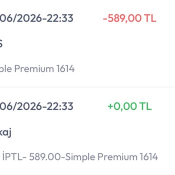 İş Bankası Kartımdan İzin Almadan Tekrarlayan Simple Premium Çekimlerine İade Talebi
