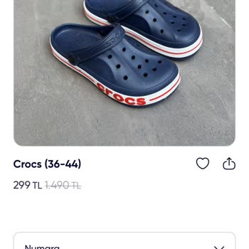 Rota Ayakkabı (rotaayakkabicilik) Gönderilen Crocs Terlik İlanla Uyuşmuyor