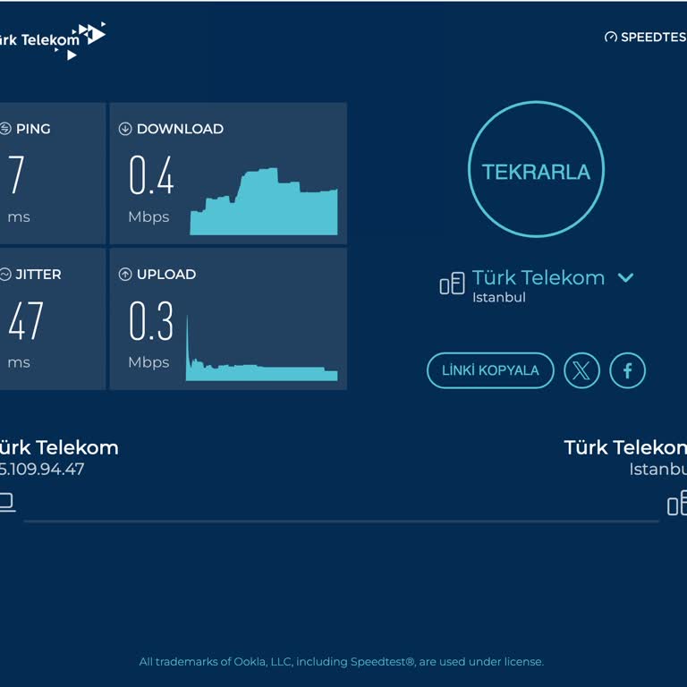 1000 Mbps İnternet Paketimde Sürekli Hız Düşüşü Ve Bölge Eşleşmemesi