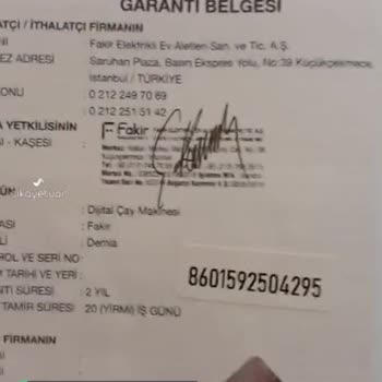 Fakir Demia Dijital Çay Makinesi Cam Demliği Kırıldı!