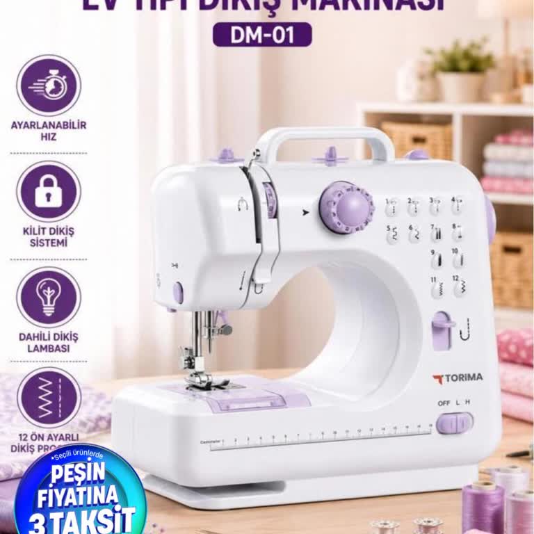Torima Mini Dikiş Makinesi İp Birikmesi Nedeniyle Çalışmıyor