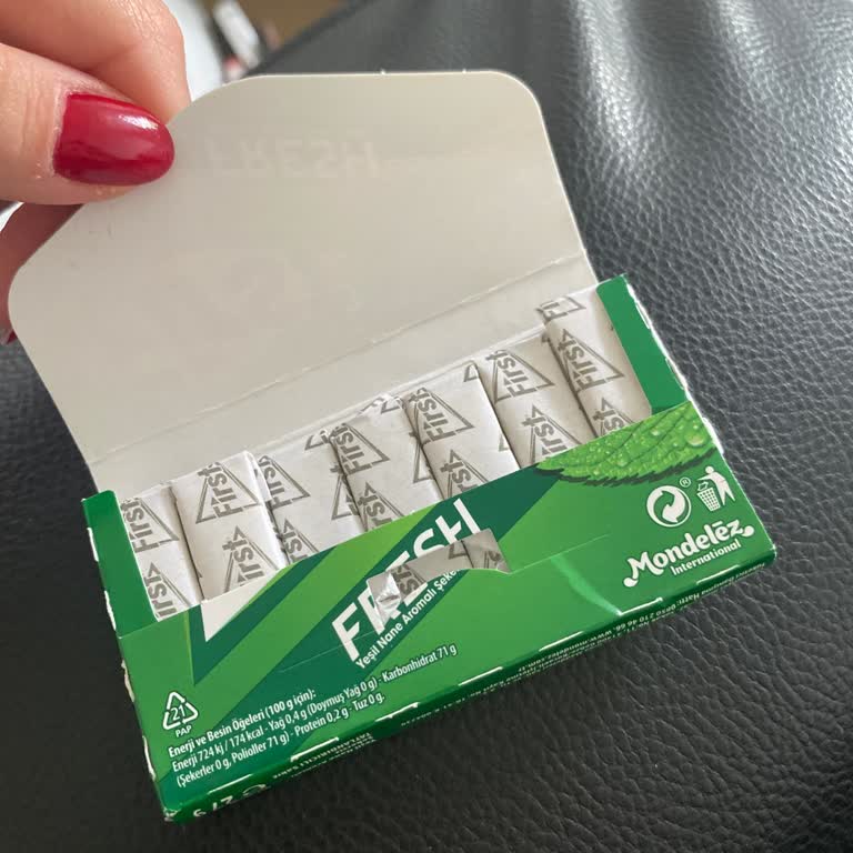 First Sensations Ambalajda Yeşil Nane Yazarken İçinde Karpuz Aromalı Sakız Çıktı