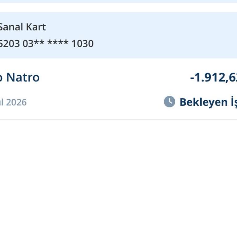 İzinsiz İşlem Nedeniyle Sanal Kartımdan Çekilen 1.912,62 TL İçin İade Talebi