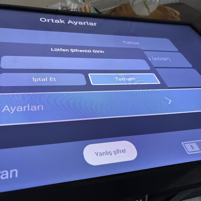 Şifre Hatası Nedeniyle Televizyon Fabrika Ayarına Dönemiyor