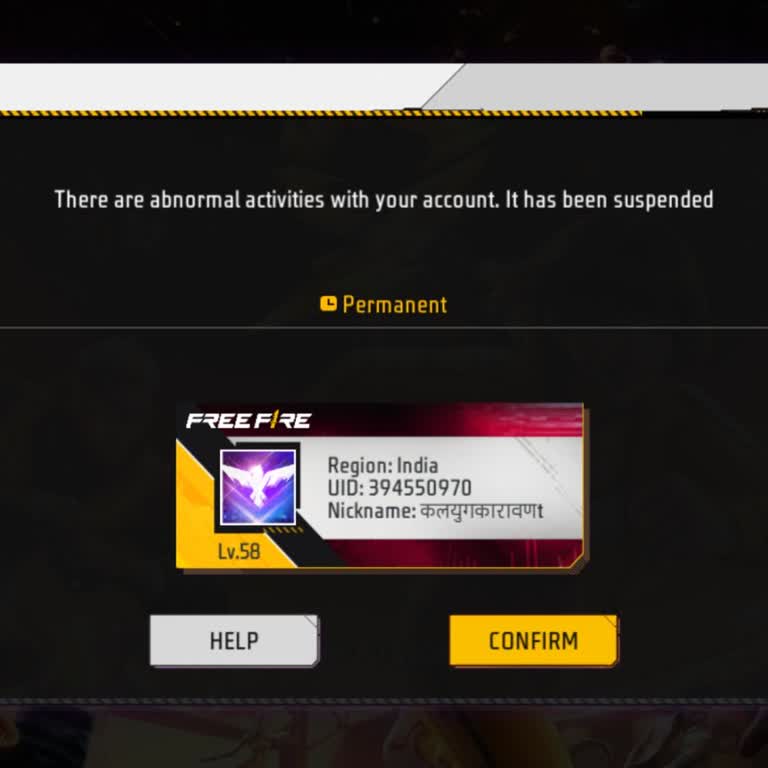 Please Unban My FF Account