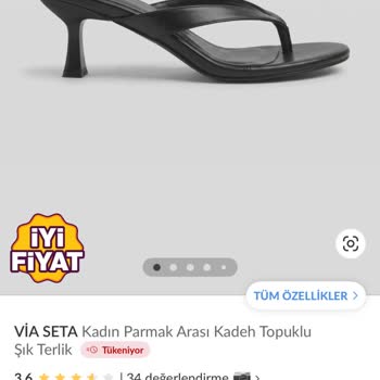 Trendyol’da Satıcı Görseliyle Uyuşmayan Kusurlu Topuklu Terlik