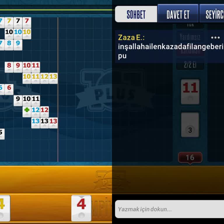 Zynga 101 Okey Plus Oyununda Ağır Hakaret Ve Beddua İçeren Sohbet Mesajları