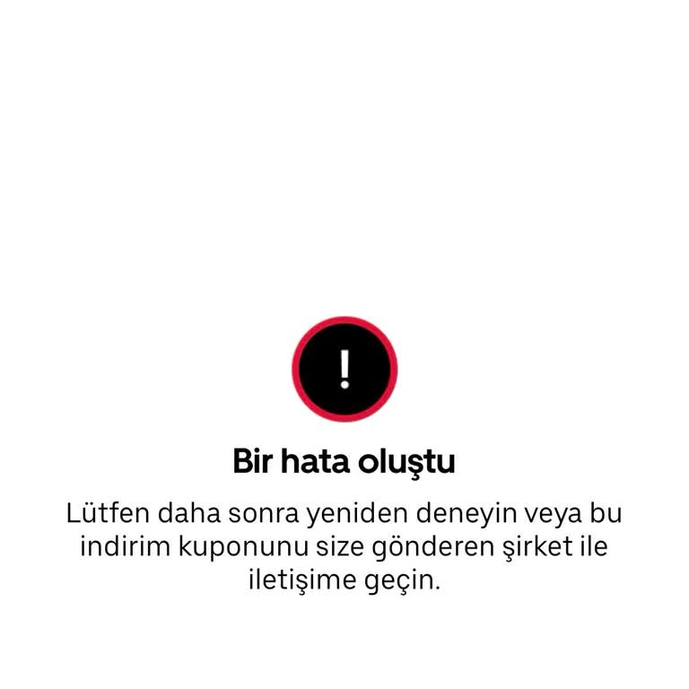 Sigortam.net Uber İndirim Kodu Kullanılamıyor