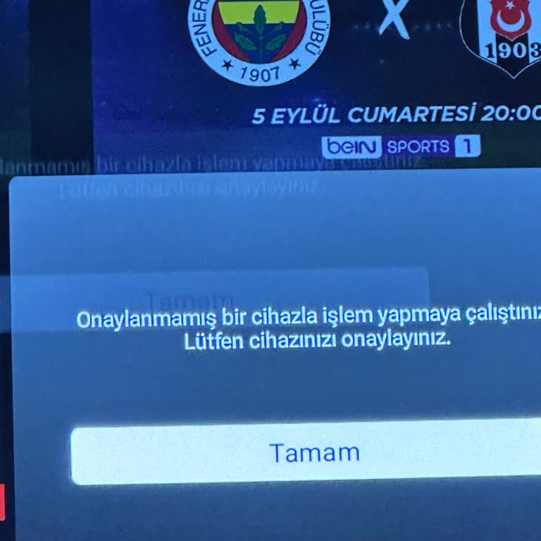 Onvo Smart TV'de Cihaz Doğrulama Hatası