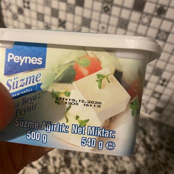 A101'den Bozulmuş Peysan Süzme Beyaz Peynir İçin İade Talebi