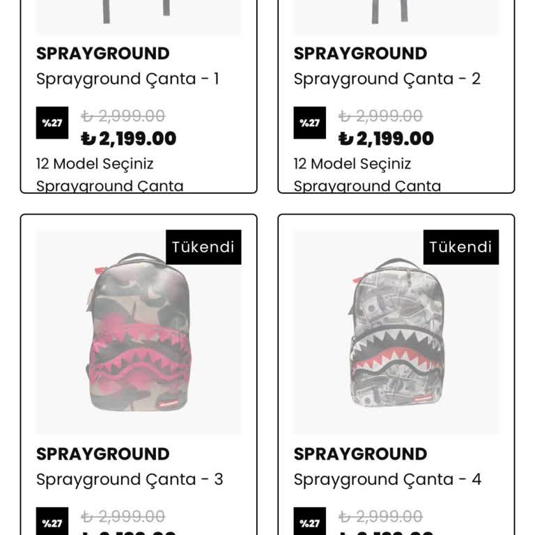 Sprayground Çanta Stokları Tükendi, Okul Dönemi İçin Acil Bilgi Talebi