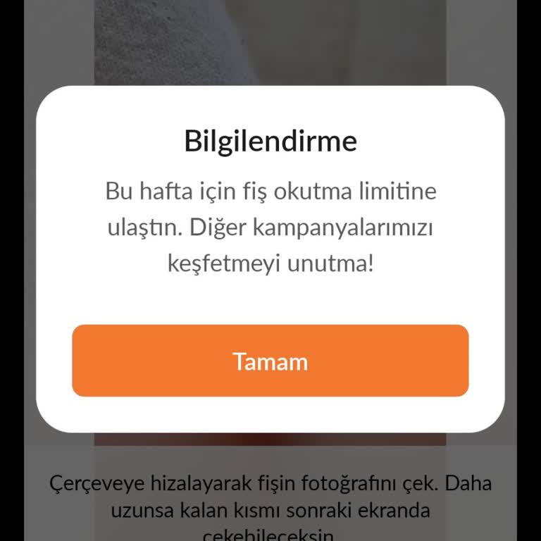 Hayat Pay’da Gerçekleşmeyen Haftalık Ve Aylık Limit Uyarıları