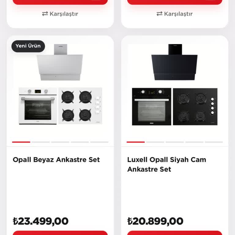Luxell Ankastre Setinde Fırın Rengi Hatası, Değişim Ve Telafi Talebi