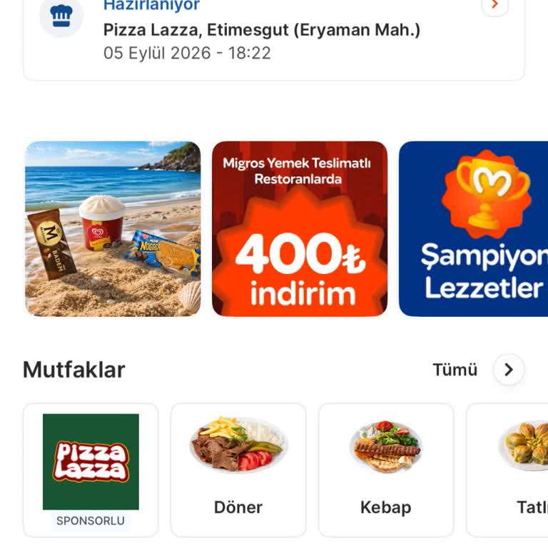 Migros Yemek'te Siparişim 1,5 Saat Bekleyince İptal Edilmedi Ve Ücret İade Edilmedi