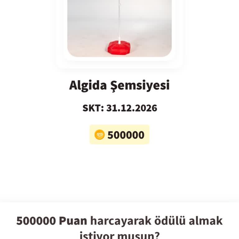 Algida İle Kazan Uygulamasında Puan Kullanamama Ve Ödül Hatası