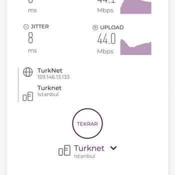 TurkNet'ten Aldığım 1000 Mbps Hızının Yıllık Düşük Performansı Ve Ücret İadesi Talebi