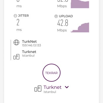 TurkNet'ten Aldığım 1000 Mbps Hızının Yıllık Düşük Performansı Ve Ücret İadesi Talebi