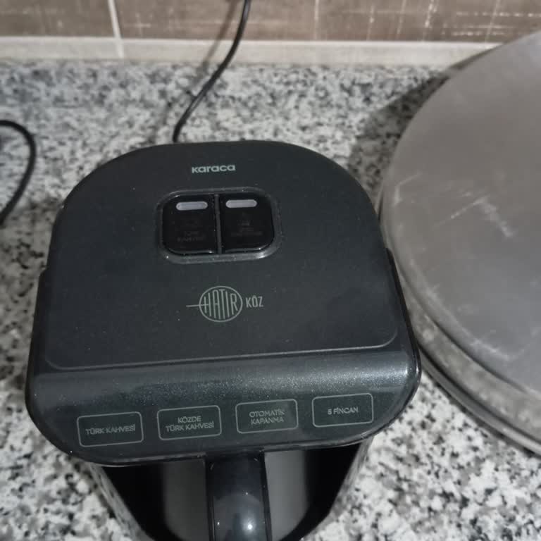 Karaca Hatır Köz Shiny Black Kahve Makinesi Çalışmıyor ve Servis Yok