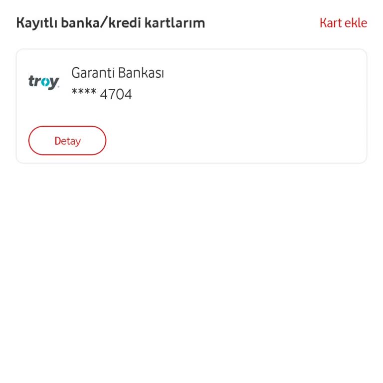 Vodafone Pay Kart Bilgileri Görünmüyor, İnternet Alışverişi Yapamıyorum