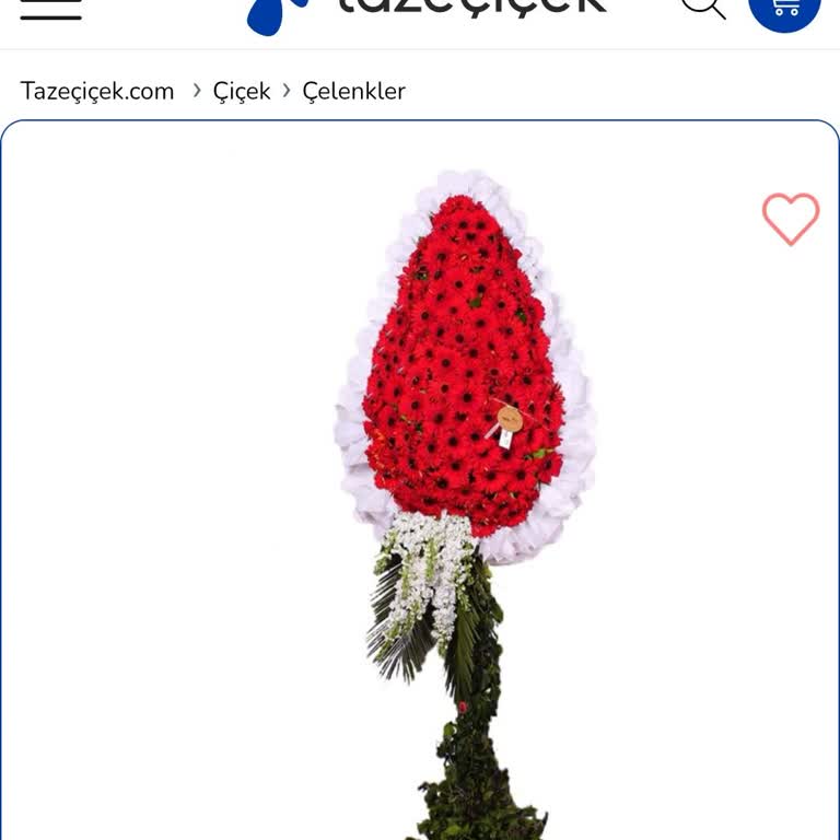 Sipariş Edilen Kırmızı Gerbera Çelenk Yerine Beyaz Çelenk Teslim Edildi