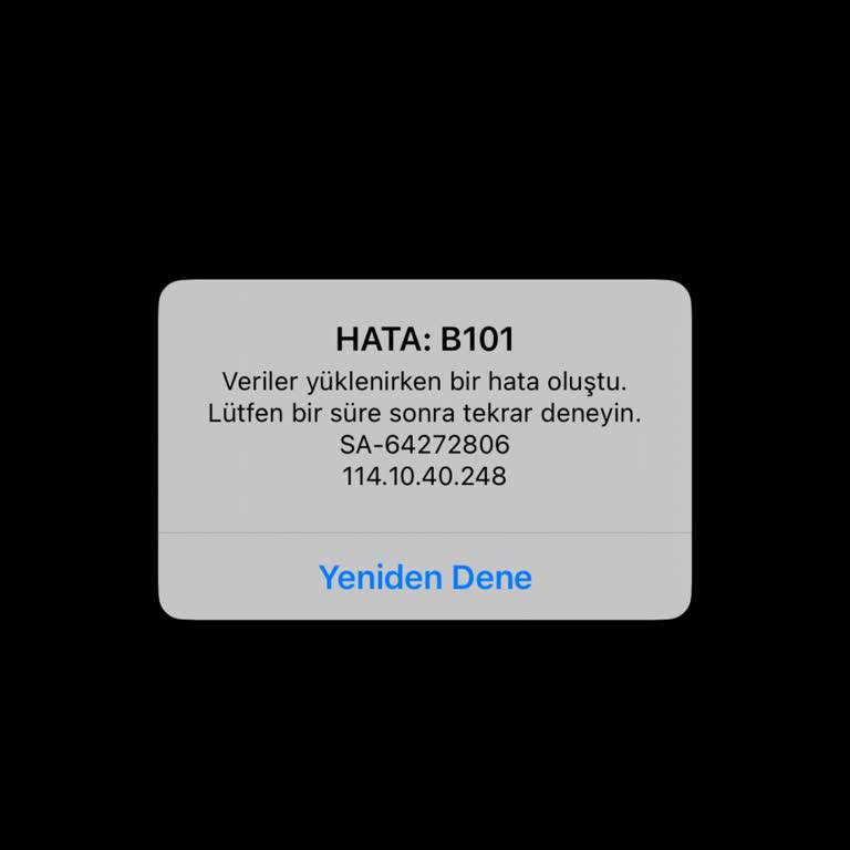 Yıllık Üyelik Ücreti Ödedim Ama B101 Hata Kodu Girişimi Engelliyor