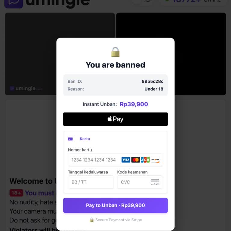 Umingle Account Banned for Under 18 – Free Unban Request