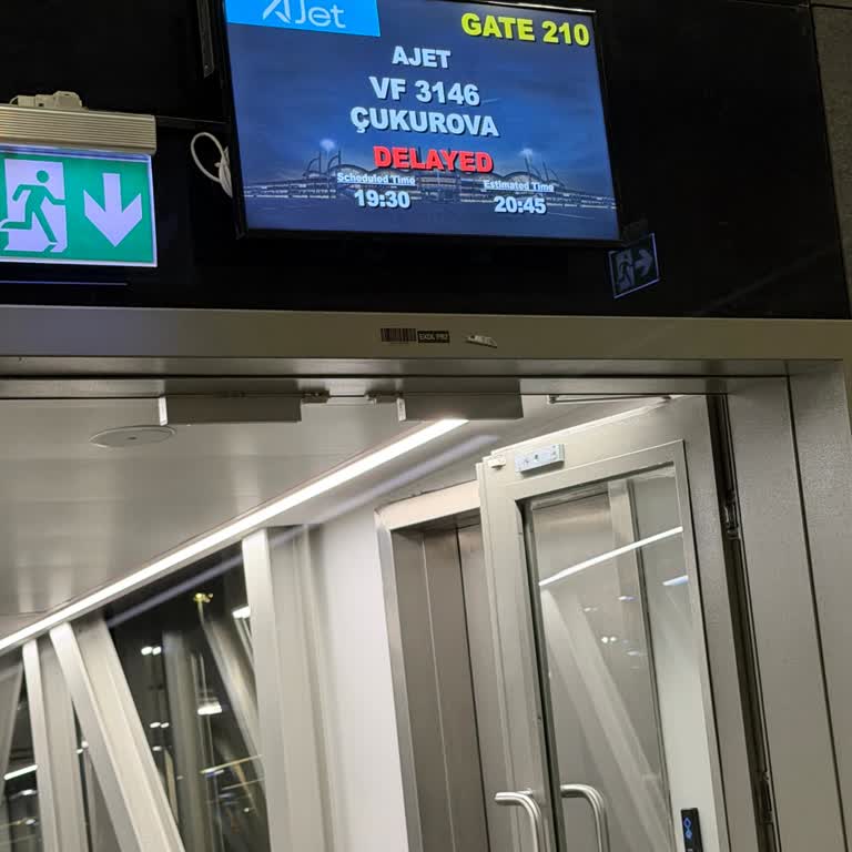 Havalimanı rötarı ve personel üslup şikayeti