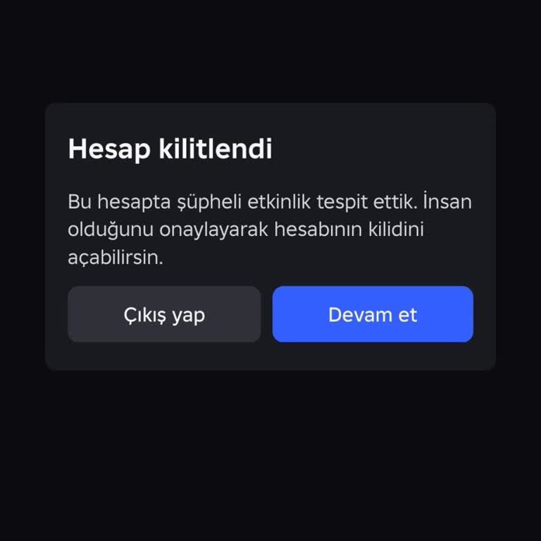 Roblox Hesabım Bot Doğrulaması Nedeniyle Kilitlendi
