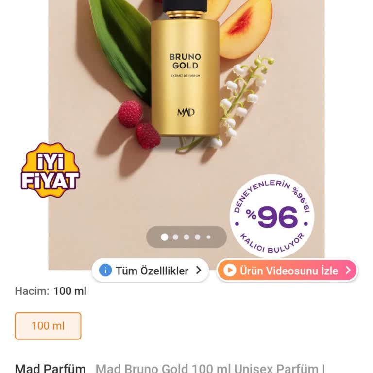 Mad Bruno Gold Parfümünün Kalıcılığı Vaad Edildiği Gibi Değil