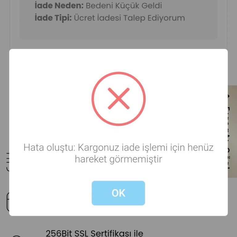 Kargo Teslimatı Sistemde Görünmüyor Ve İade Ücreti Alınmadı