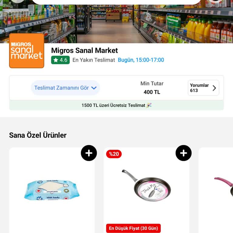 Trendyol Hızlı Market Eksik Krep Tavası Ve Kupon Parası Kesildi