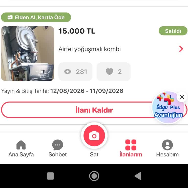 İlanım Hatalı Satıldı Olarak İşaretlendi, Vitrin Ücretinin İadesi