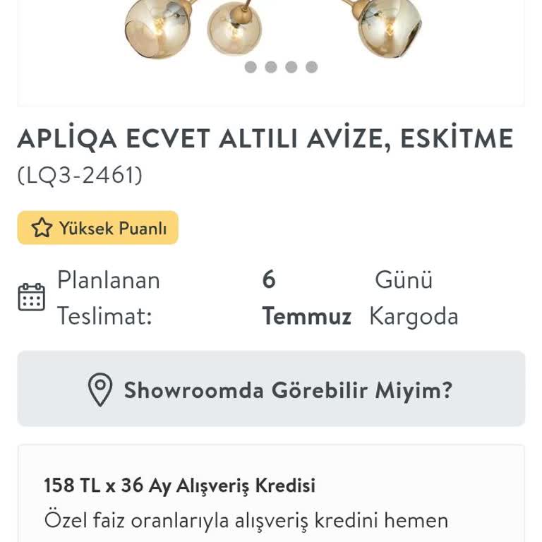 135.000 TL Ödememin İadesi Ve Teslim Edilmemiş Ürünlerin Düzeltilmesi Talebi
