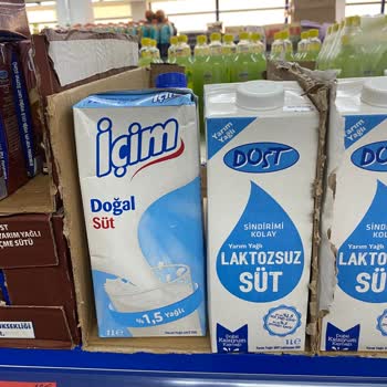 Raflarda Süresi Geçmiş İçim Sütleri