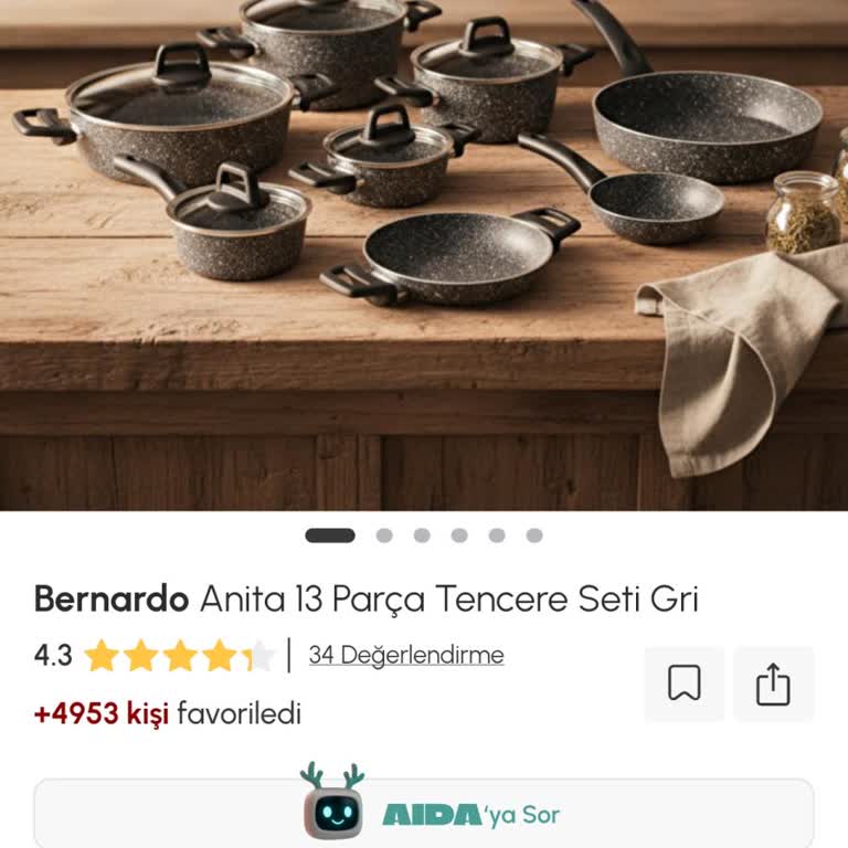 Anita 13 Parça Tencere Seti Siparişi Kargoya Verilmedi Ve Stok Belirsizliği