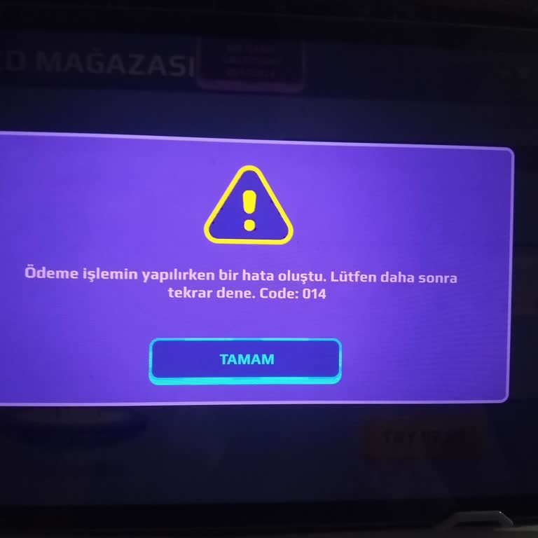 Huawei Tabletinde 014 Hata Kodu İle PKXD Ödeme Sorunu