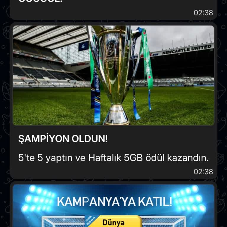 Kazandığım 5 GB İnternet Paketi Hattıma Yüklenmedi